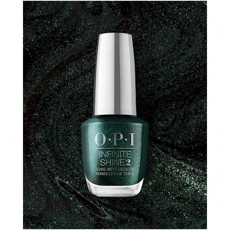 OPI Infinite Shine 2 - Peppermint Bark & Bite - Green Shimmer